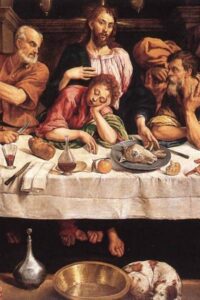 Last Supper (λεπτομέρεια), Jacopo Bassano  (1510–1592), oil on canvas, Galleria Borghese, Municipio I, Rome.